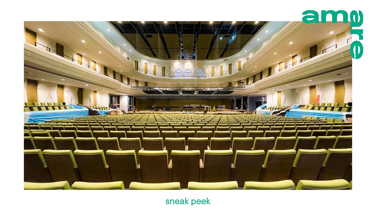 Sneak peek! De Concertzaal in Amare wordt een beauty. De groene stoelen zijn inmiddels geplaatst. In de klassieke opstelling kunnen hier 1500 mensen zitten. 

Foto: Martin de Winter, Pelsuma Bouwtoezicht
Kijk verder op amare.nl/neem-een-kijkje