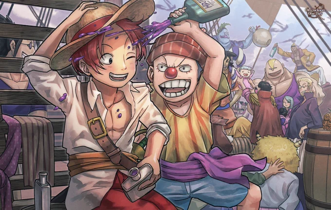アニワン滾ったのでロジャー海賊団かいた 