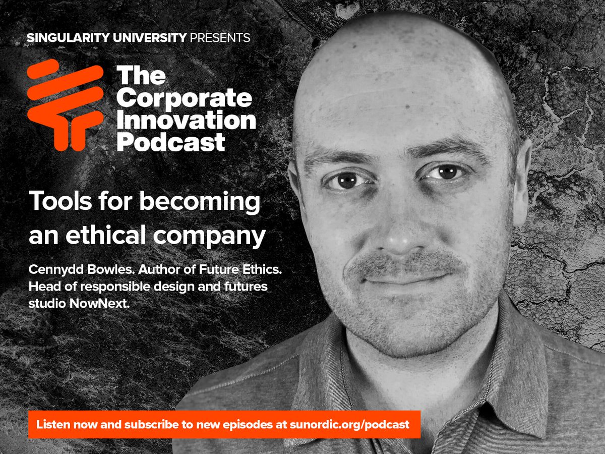 Is technology really neutral? This and many other important ethical topics are covered by <a href="/Cennydd/">Cennydd Bowles</a> and <a href="/KrisOestergaard/">Kris Østergaard</a> on the latest episode of The Corporate Innovation Podcast – Presented by <a href="/singularityu/">Singularity</a>. Listen now at sunordic.org/podcast.