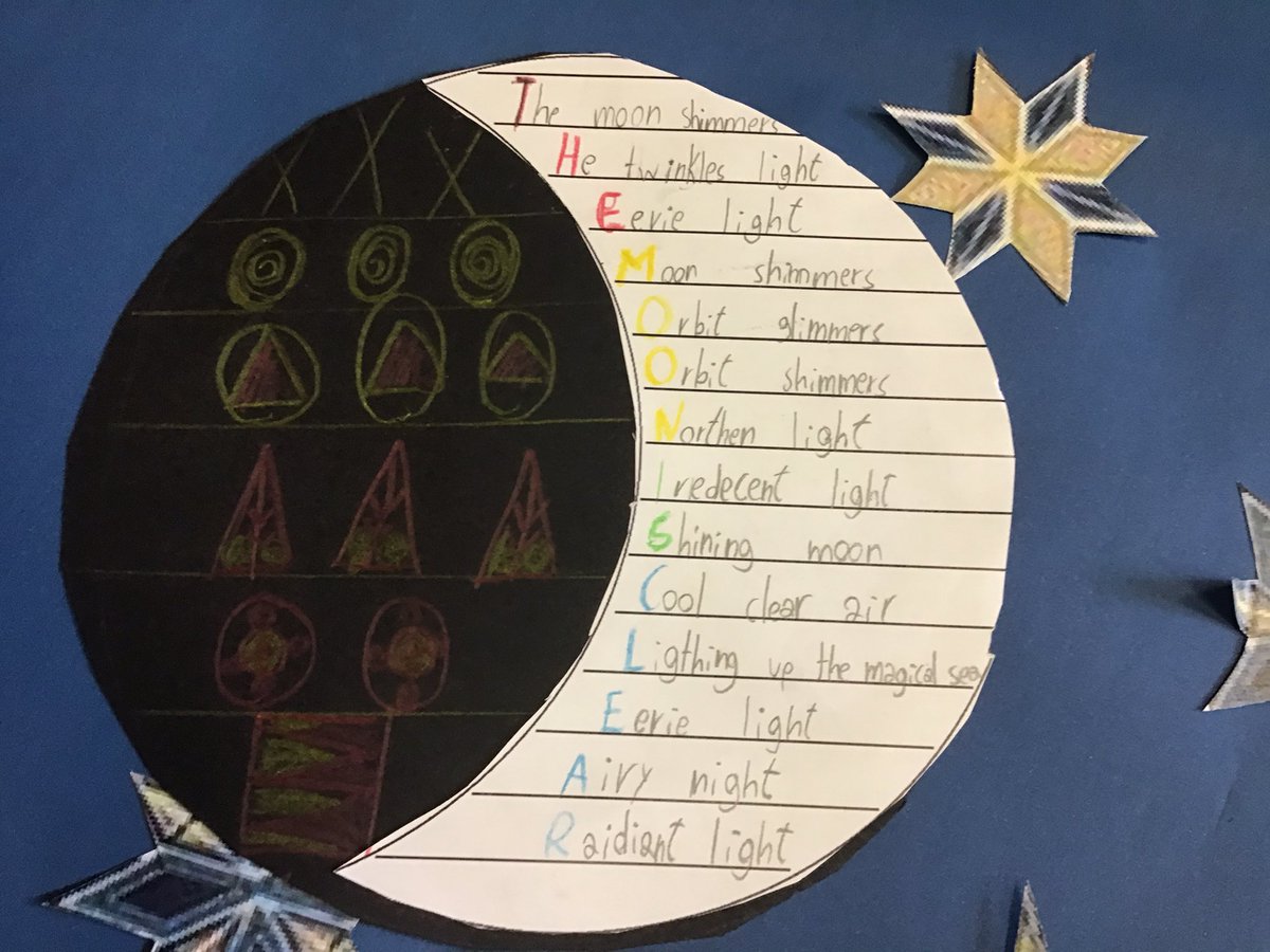 HolbrookschoolR's tweet photo. Wow! We have had an amazing time studying How the Stars Came To Be by @pmistryartist. Today, we were very excited to discover the title and we’ve had such fun pretending to be the moon. Our poems are incredible because we’ve been inspired by this wonderful book! @clpe1 https://t.co/39n0CW1aPS