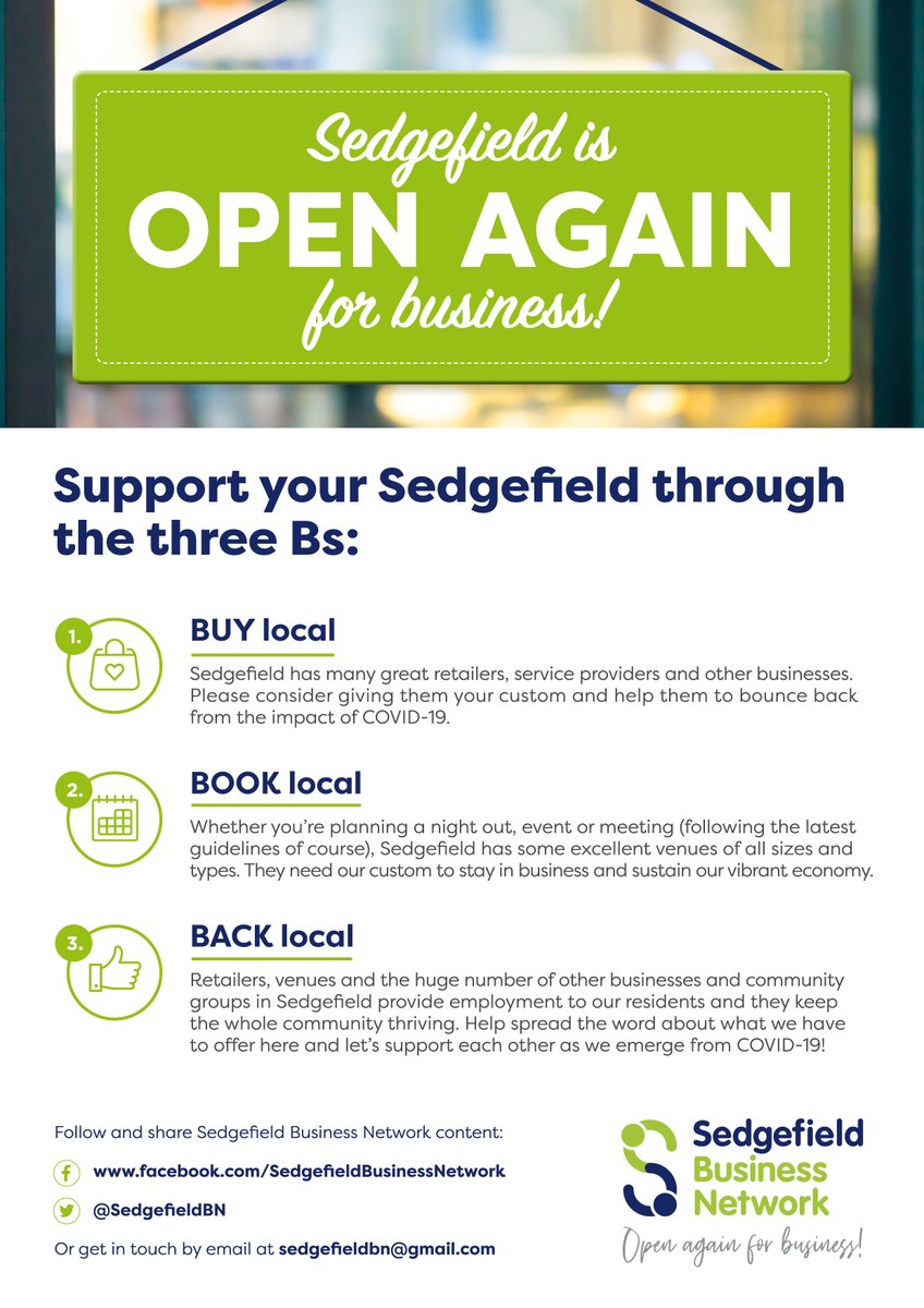 SedgefieldBN's tweet photo. Read our latest newsletter at https://t.co/ThG3NbuZdR.

If you would like to subscribe to receive future emails, let us know on here or send a message to sedgefieldbn@gmail.com. https://t.co/shGfaIbORS