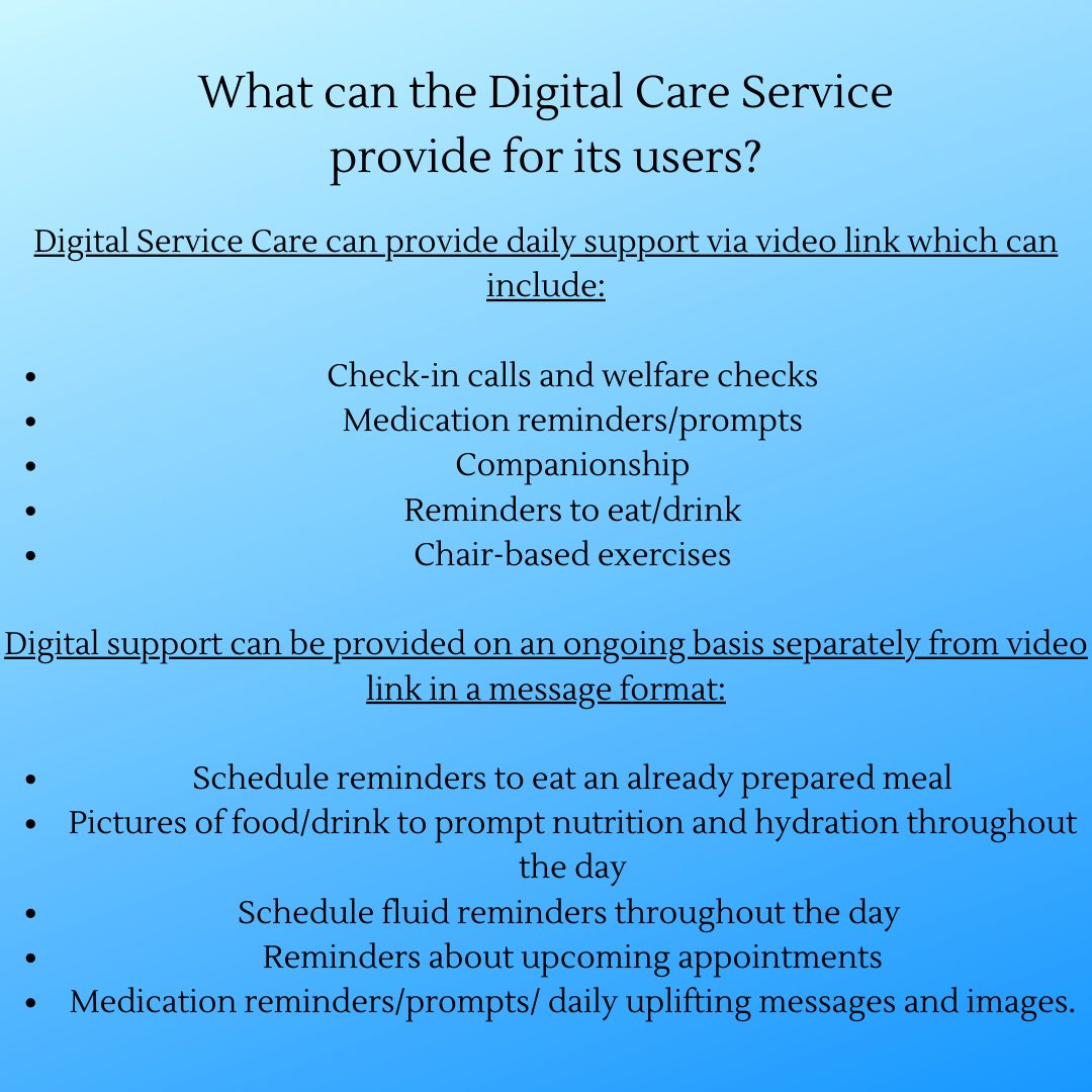 Support_at_Home's tweet photo. This can be accessed as part of your existing care plan with Support at Home or for new clients who are looking for additional virtual support.
If you want more information on our new service, contact us today on 0151 486 8494 to find out more https://t.co/XfIBNkQQix