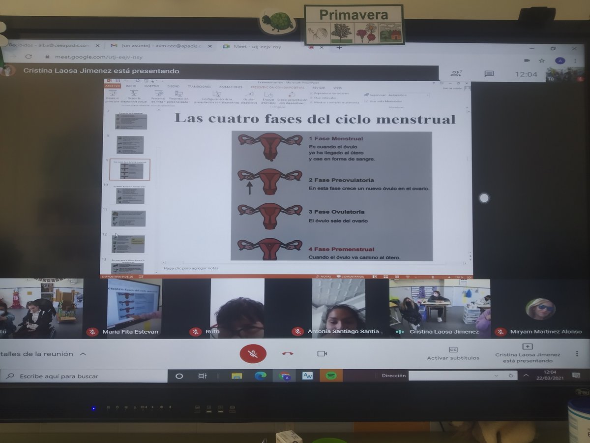 ApadisVillena1's tweet photo. Este lunes nuestras alumnas del #CEEAPADIS realizaron un taller sobre la menstruación y la primera visita ginecológica, impartido por profesoras de la TVA y la enfermera del centro.👩🏼🏫👩🏻⚕️
Gracias a @PlenaCV y #NAIBU por su colaboración altruista.
#APADISVillena #APADIS #Villena https://t.co/1VEydMbWWf