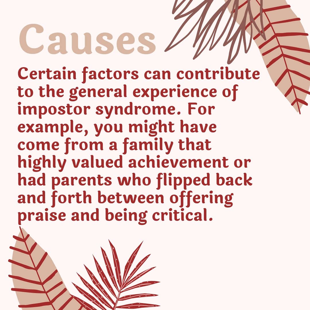 heal_thyplace's tweet photo. Imposter Syndrome is a belief that affects the lives of a huge chunk of the population on daily basis. In this post, we give you an understanding of the causes and characteristics of IS.
.
.
.
#impostersyndrome #mentalhealth #safeplace #mentalhethawareness #taboo https://t.co/ZhEFl90riR