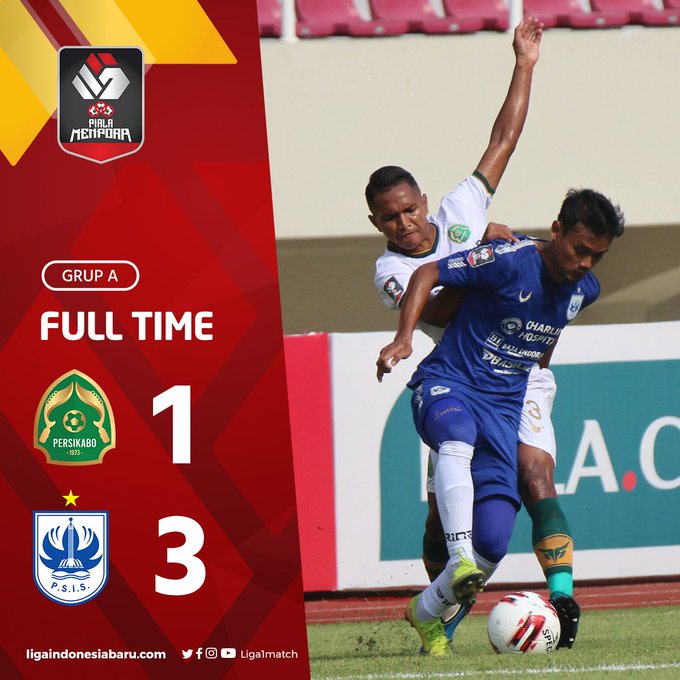 Hasil akhir Persikabo 1973 1-3 PSIS Semarang