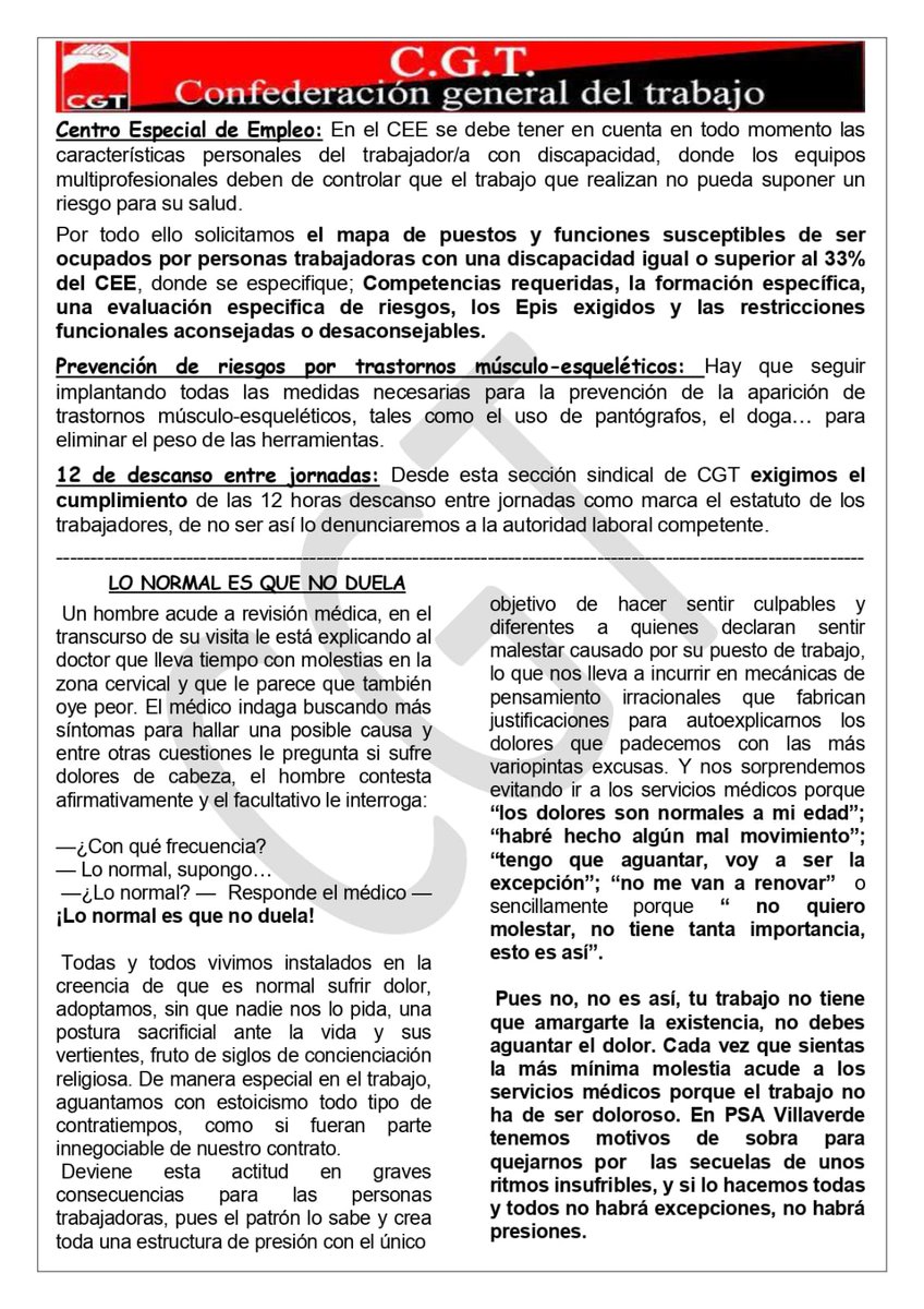 Hoja del jueves 25 de marzo de 2021