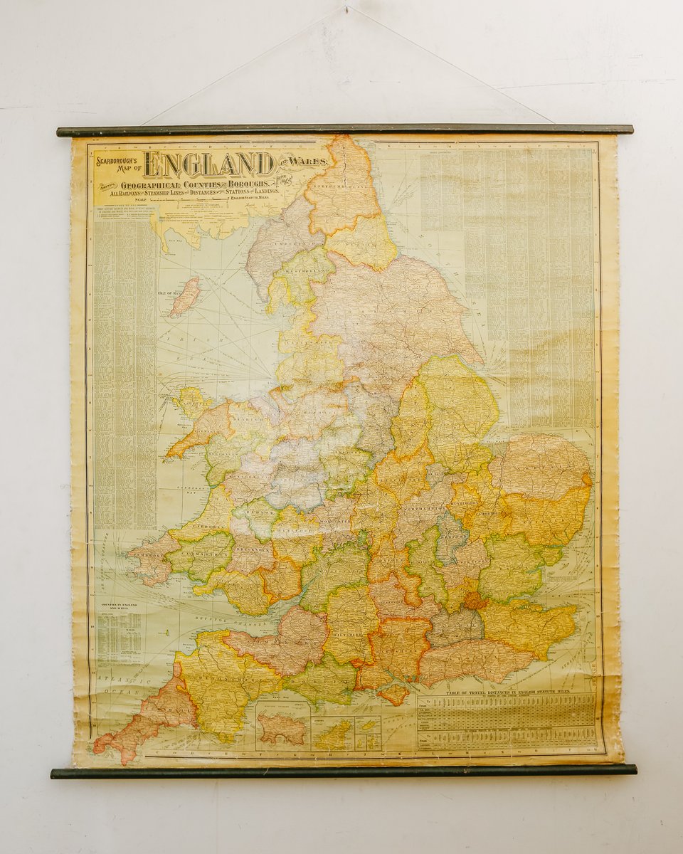 VtgWallCharts's tweet image. Colourful Antique Map of England &amp;amp; Wales ow.ly/VIbp50E85L0 #UKmap #vintagewallcharts #englandmap #walldeco #interiors #homedecor #interiorstyle #scarboroughsmap #vintage #vintagestyle #interiorinspo #walldecoration #interiordesign #vintagemap #wallmap #newstock #antiquemap
