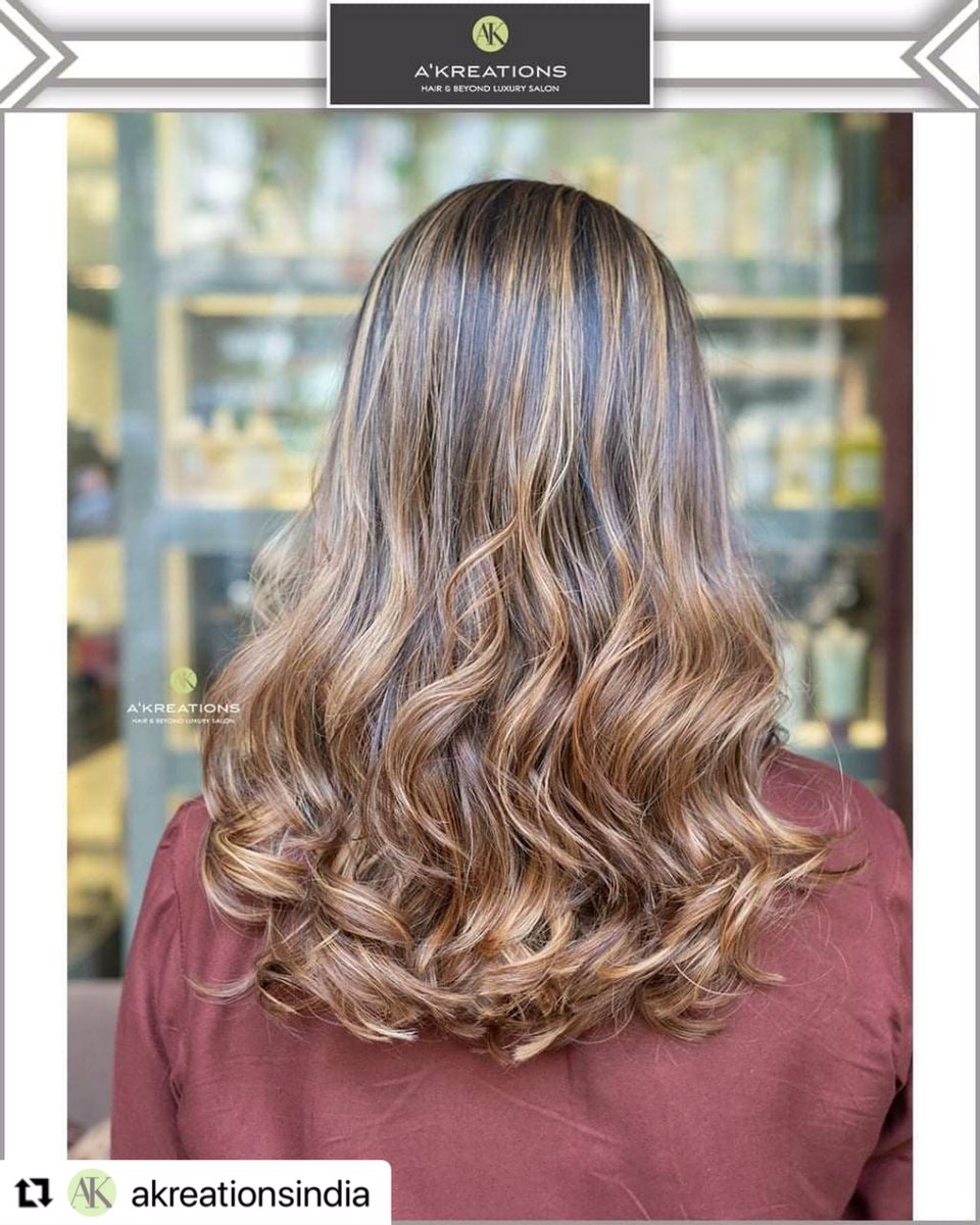 ramgore7777's tweet photo. #Repost @akreationsindia with @make_repost
・・・
A perfect fusion of brown and blonde hair hues that produces a natural, sun-kissed look!! 

Hair colored and styled by Style Director Ram Gore (@ramgore7777 ) . 

Bandra 📍 : Sagar Fortune, Ground  Floor, Waterfield road Bandra https://t.co/6iXfxuMKPk
