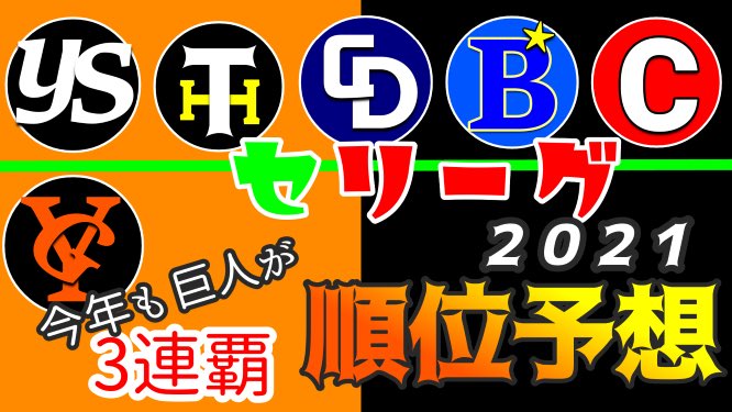 tokumitsu_ch's tweet photo. ★徳光ちゃんねる★
新作公開中！

昨年セリーグ4球団の順位を見事的中✨
今年は完全的中なるか!?

2021年セリーグ順位を予想してみました！
是非、ご視聴下さい！！

#巨人 #順位予想 #ともに強く

【開幕】プロ野球２０２１シーズン開幕！セリーグ順位予想してみました♪
https://t.co/xsFBRQzWGf https://t.co/AbNBuuNhZb