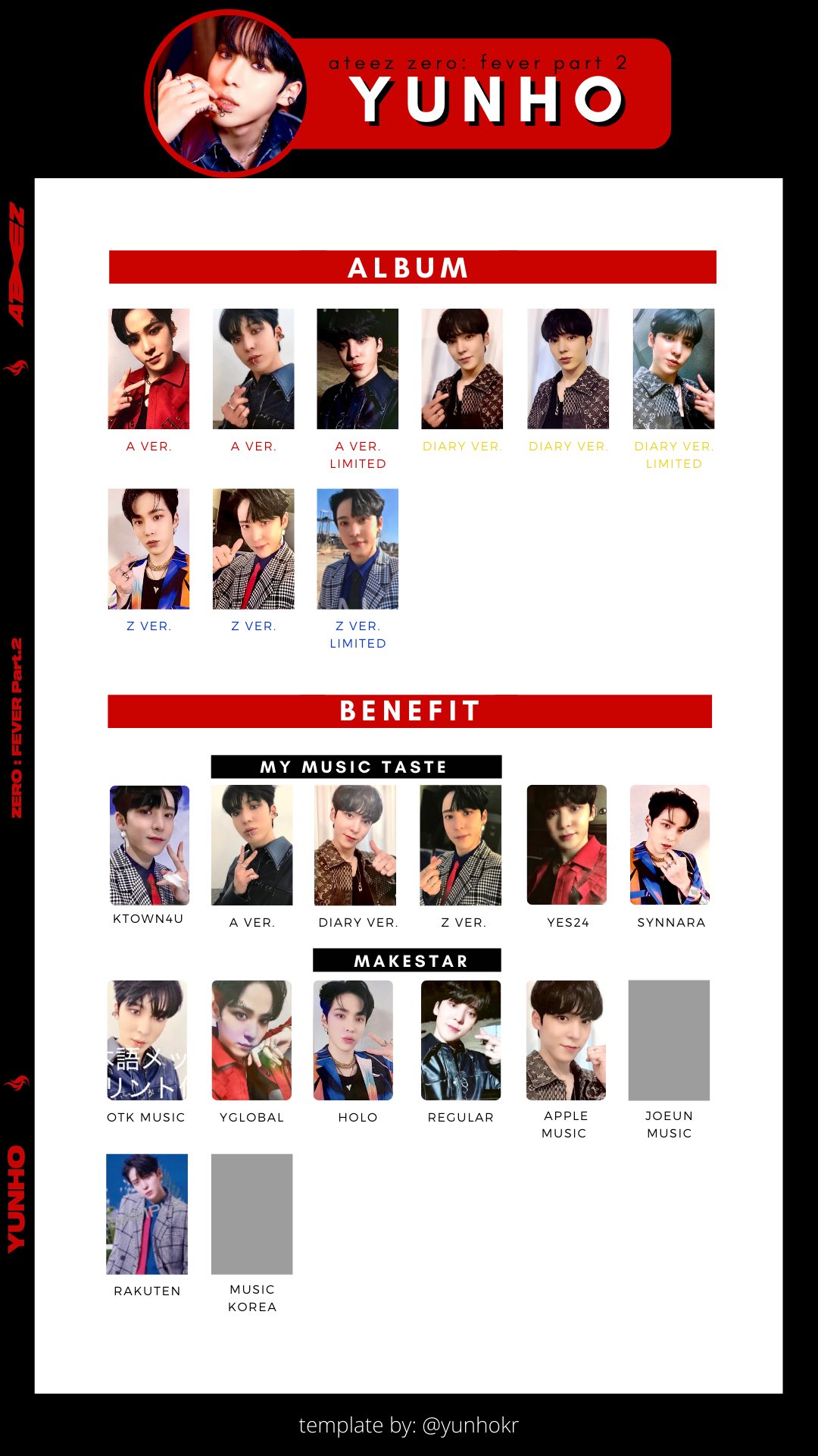 ATEEZ ユノ トレカ セット まとめ K-POP グッズ ateez エイティーズ YUNHO ユンホ ユノトレカ 風 フォト