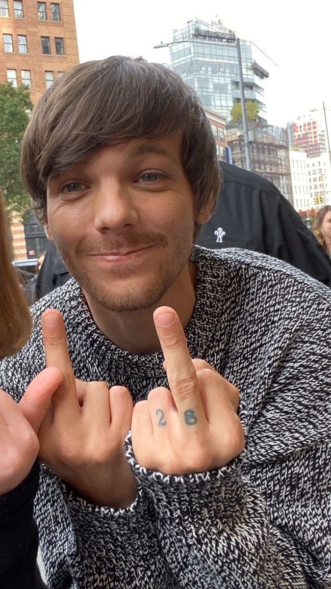 partiamonialler's tweet photo. io e louis sempre con il dito medio alzato https://t.co/LMoJW1Qm32