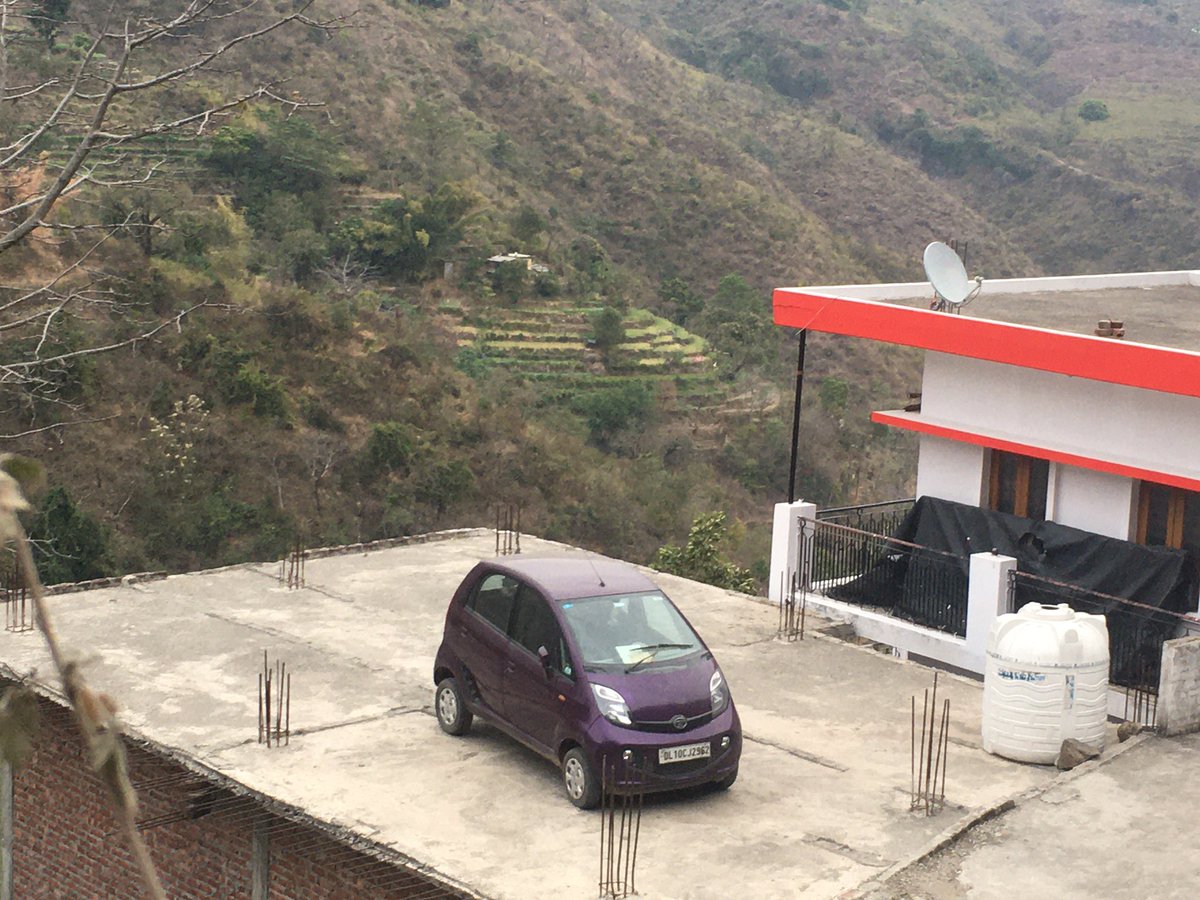 Er_jayram_joshi's tweet photo. Tata nano on the top @utarakhand #nilkanthmahadev #TataMotors #nano @RNTata2000 
On the #top https://t.co/kHotsXGdgR
