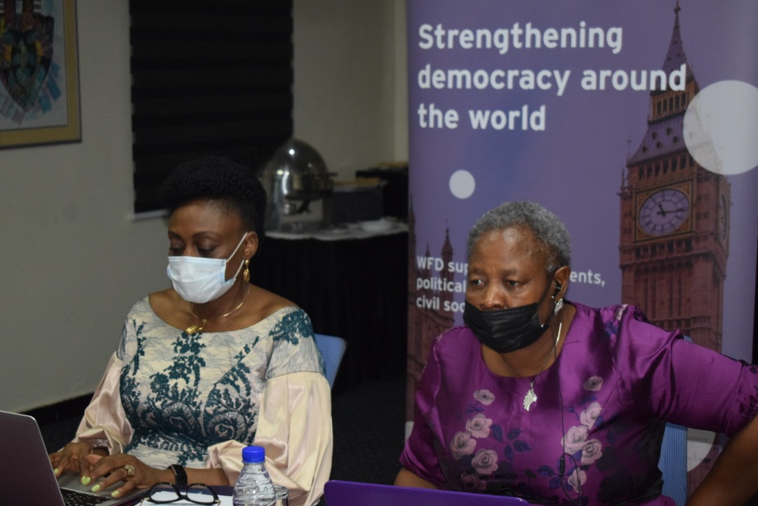 WFD_Nigeria's tweet photo. Ongoing: 

@WFD_Nigeria with stakeholders at the closeout of the Commonwealth Equality Project (CEP). This assessment and learning session is aimed at reviewing the CEP project by examining its successes, lessons, and next steps to build on the successes and opportunities. https://t.co/dsIDIlPOXq