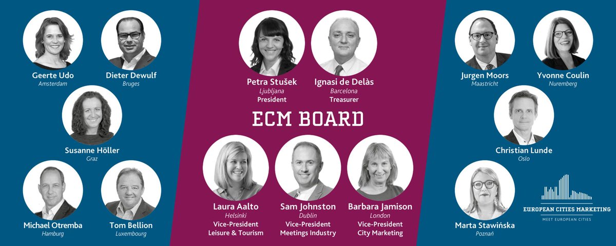 citydna_eu's tweet photo. π£ EUROPEAN CITIES MARKETING ANNOUNCED EXECUTIVE COMMITTEE AND BOARD MEMBERS ELECTIONS DURING GENERAL ASSEMBLY ///
Read the press release: https://t.co/bmJPongUxk
#WeAreECM #ECMBoard #eventprofs
#meetingsindustry #tourismindustry #citymarketing https://t.co/VXSUqocSKG