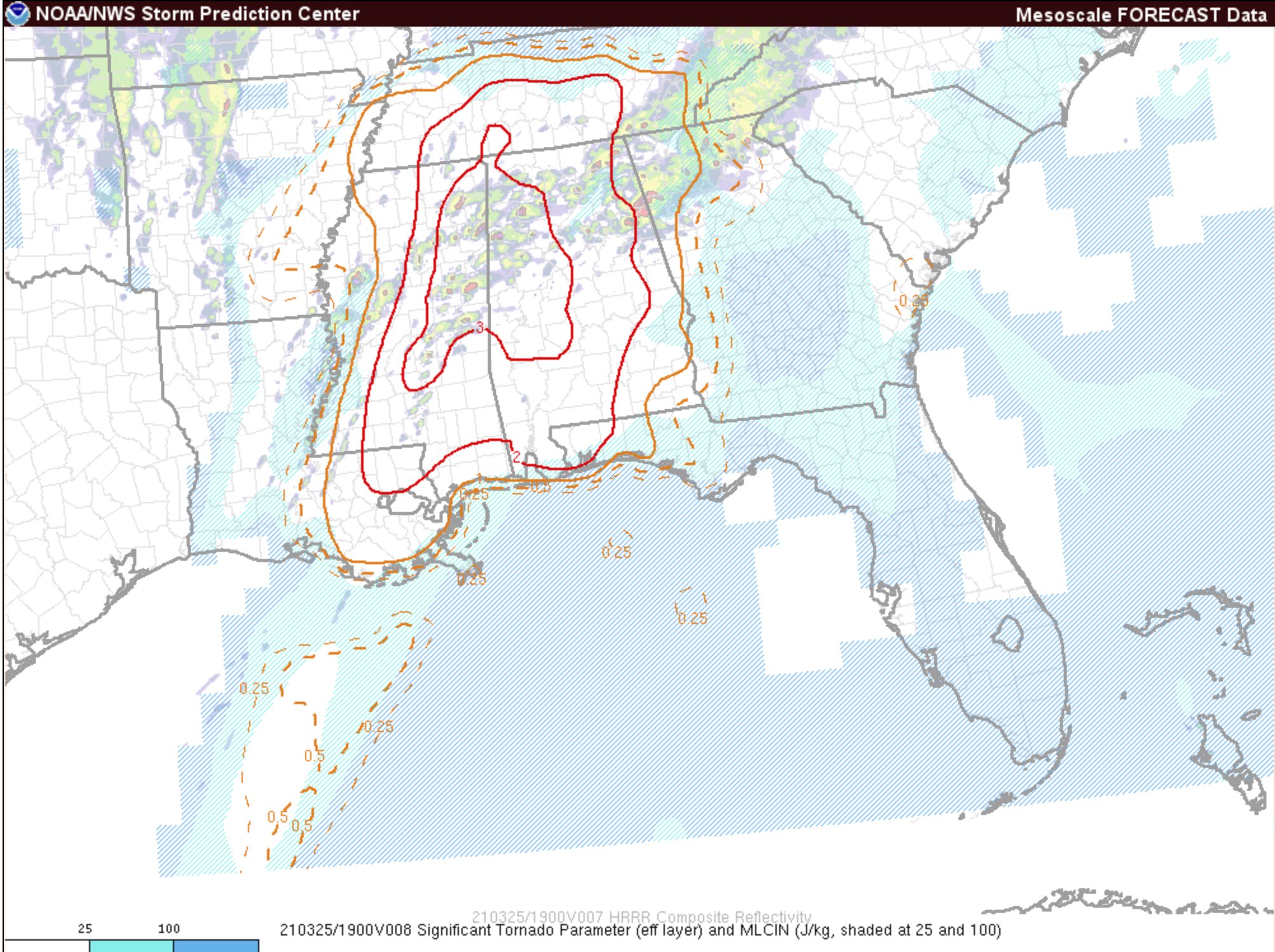 SPC issues High Risk for section of Southeast with stronglyworded