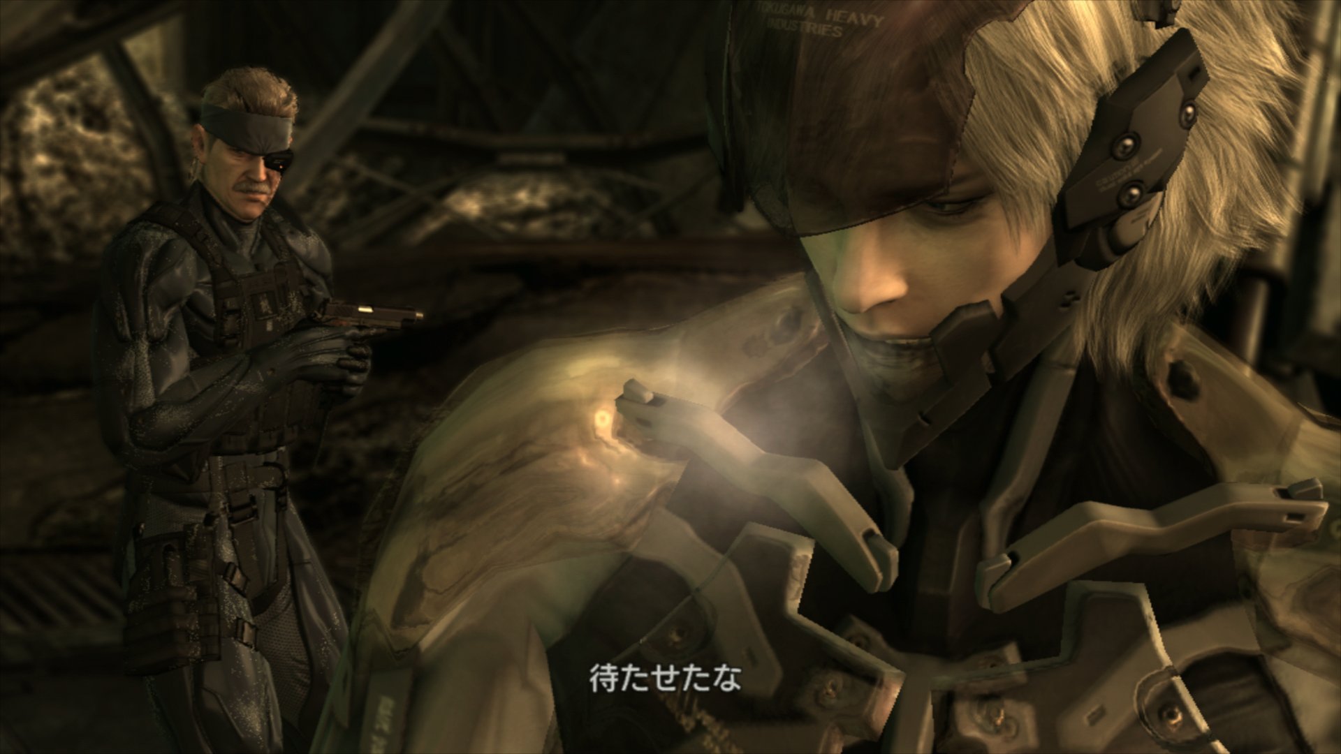 兵隊 Jankahl ありがとう そうですね 他にもmgs4のact4で雷電がスネークに向けて言う 待たせたな はmgs2の スネークが雷電に向けて言った 待たせたな と対比していたと思うんですが 英語版はmgs2の時に Kept You Waiting Huh という訳ではなかった