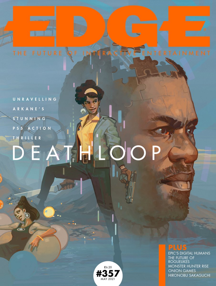 edgeonline's tweet image. Unravelling @ArkaneStudios' stunning action thriller Deathloop, as the developer reinvents the wheel it spent two decades perfecting. E357 is on sale now: bit.ly/EDGE357