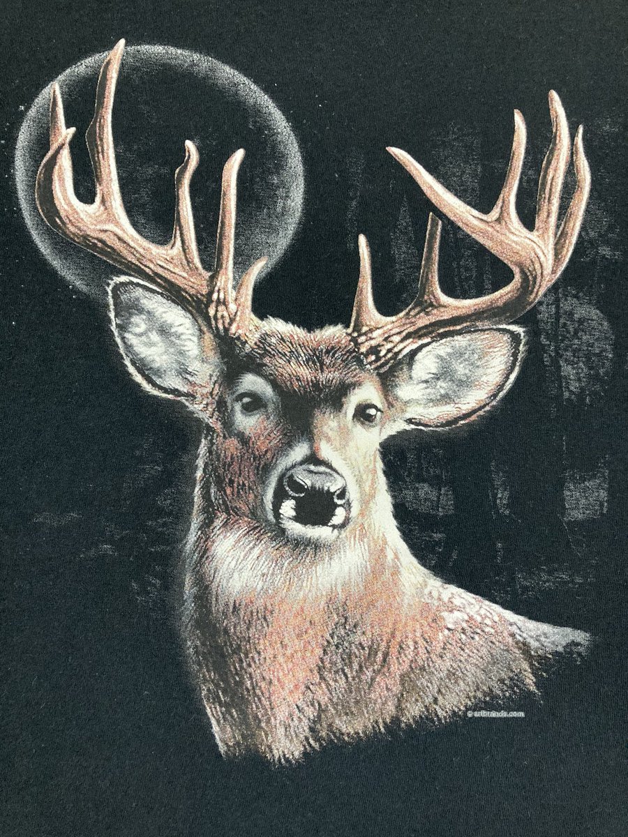 古着屋 ブレードワークス ヌッ 古着 古着屋 Tシャツ プリント キャラクター 動物 鹿 デザイン インパクト アメリカ アメカジ ミリタリー アウトドア スポーツ ストリートファッション ダンス スケボー バイク ビッグサイズ 90s