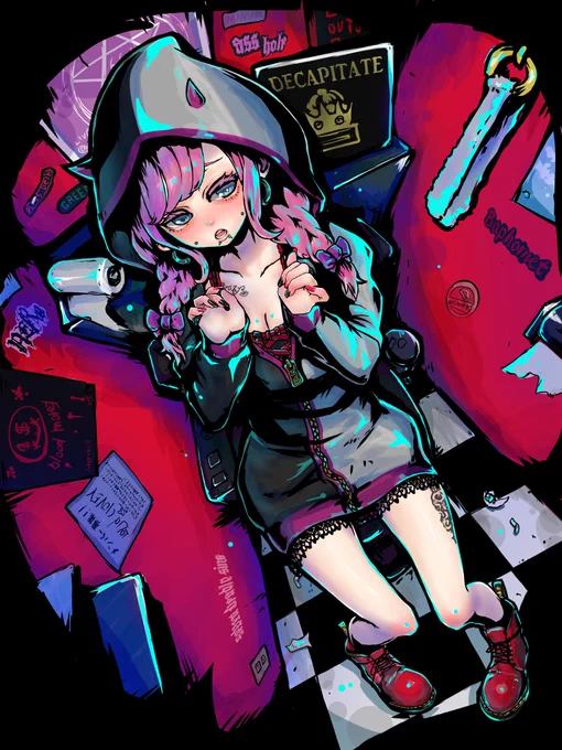 #見た人も無言でピンク髪美少女貼れ 