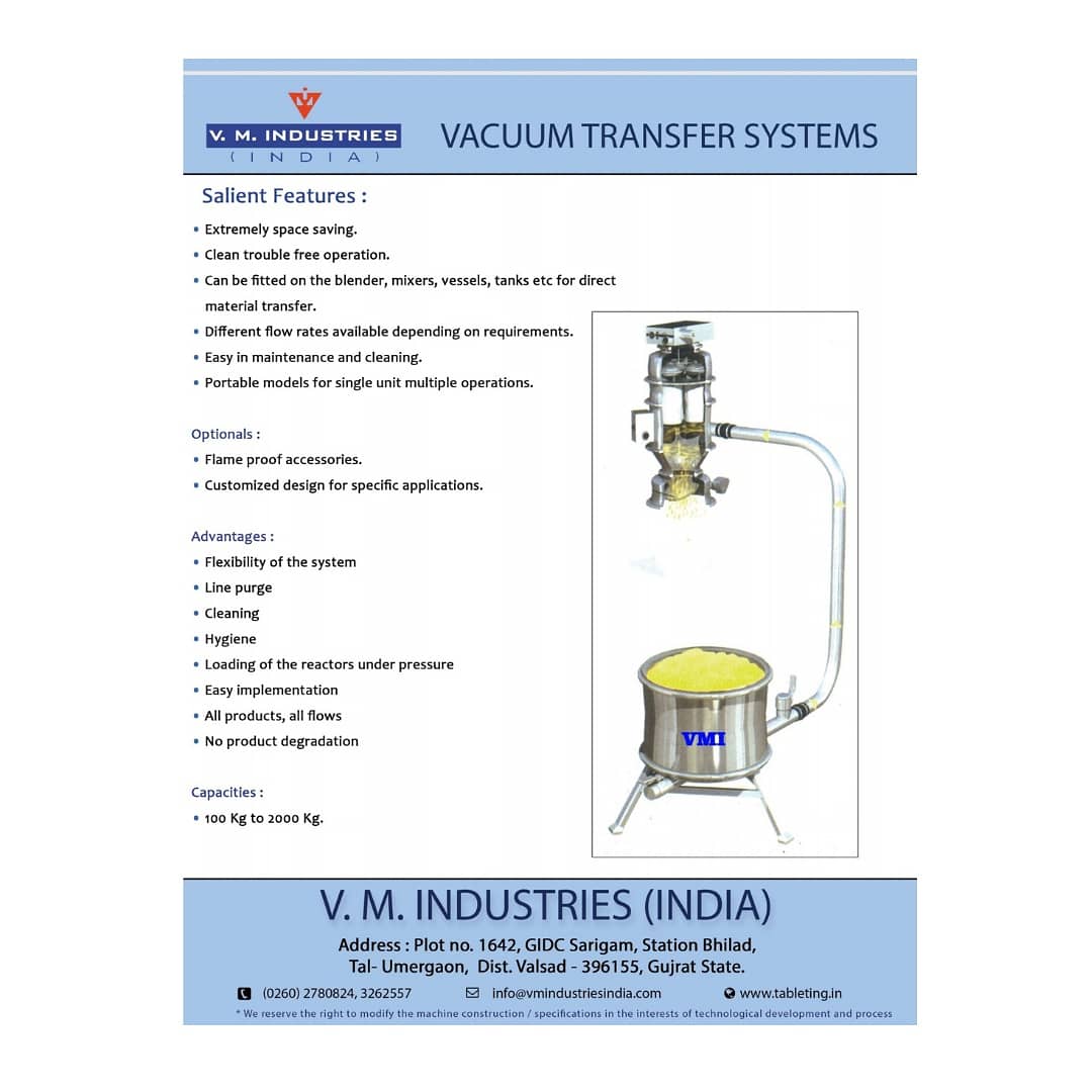 VmIndustries21's tweet photo. #vmindustry #vmindustries #manufacturing #manufacturer #cipla #lupin #machinery #pharmaceuticals #vacuumtransfer https://t.co/o97huqjJT3