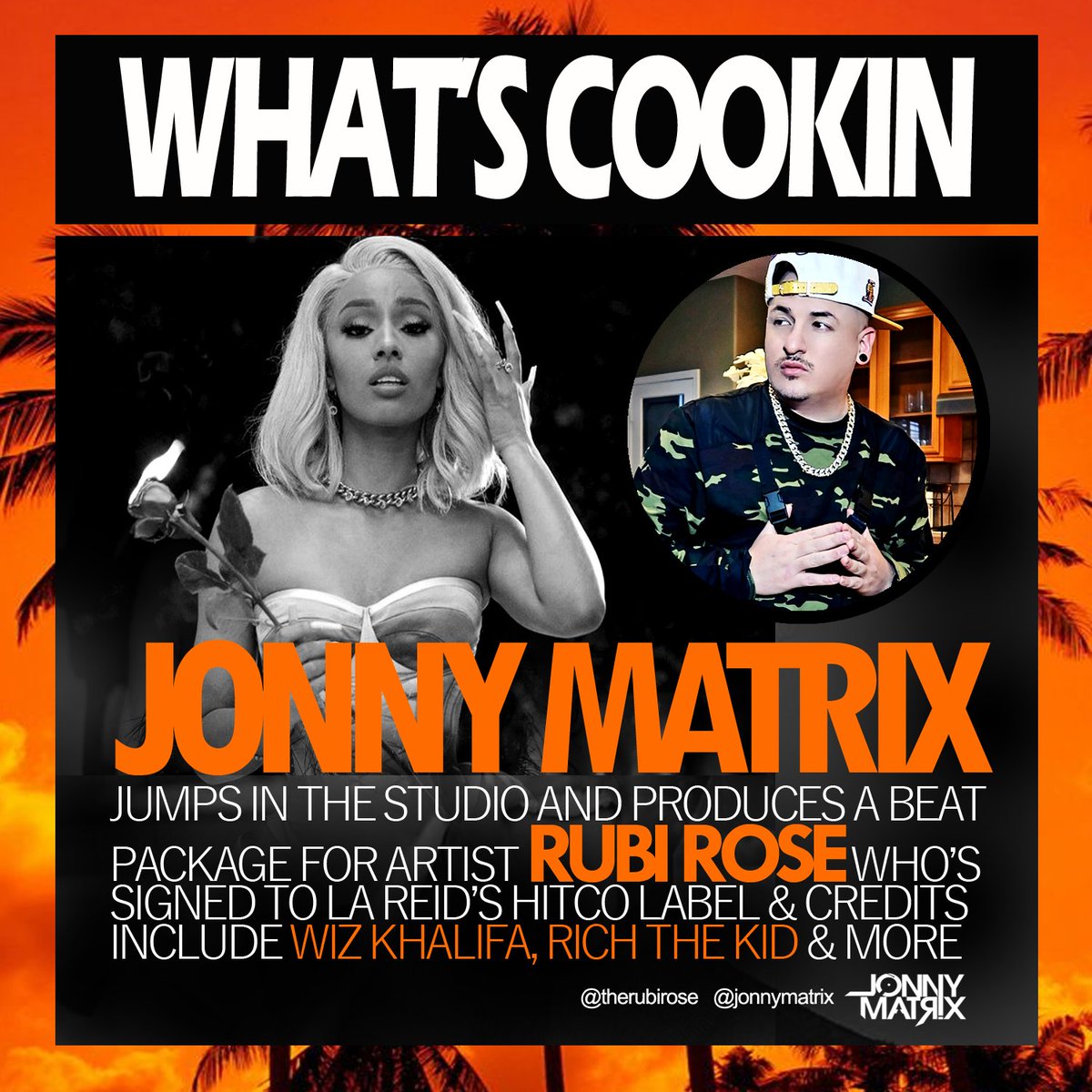 LevelTenMGMT's tweet photo. @JonnyMatrix Produces an exclusive beat package for @RubixxRose &amp; Management Team! @HitcoMusic #rubirose #jonnymatrix https://t.co/V7sEAx9Hkj