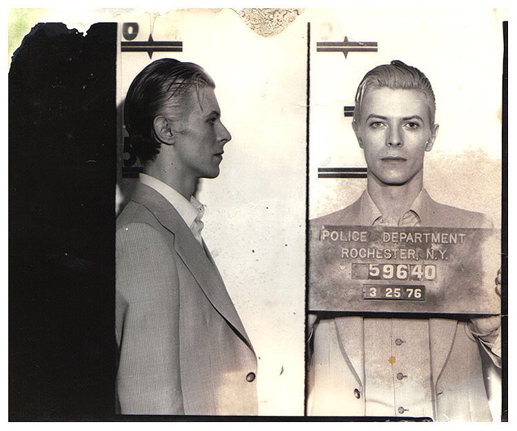 trevorbmbagency's tweet photo. On this Day in 1976, David Bowie was charged with Being In Possession of an Impossible Level of Cool. https://t.co/KfuA2ga0Wv