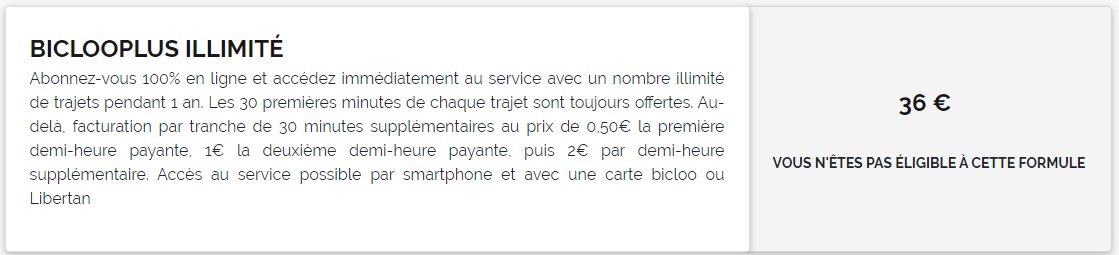 xZwop's tweet photo. @bicloo_officiel Hello, que faut-il faire pour être éligible à cette formule? Cela va faire plus de 3 ans que je l'utilisais, mais désormais je ne peux plus souscrire à rien du tout? https://t.co/dmKHE2kuMv