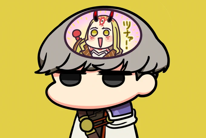 #見た人も無言でちびキャラを貼る 
