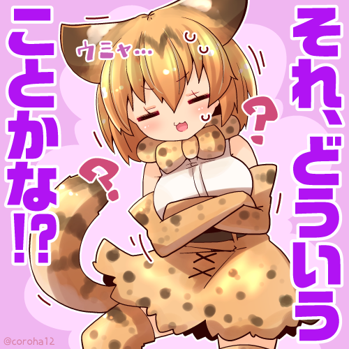 サーバル 
 
しんがいなときに投げつけてください=͟͟͞͞? 
 
#けもフレ3 #けものフレンズ 
