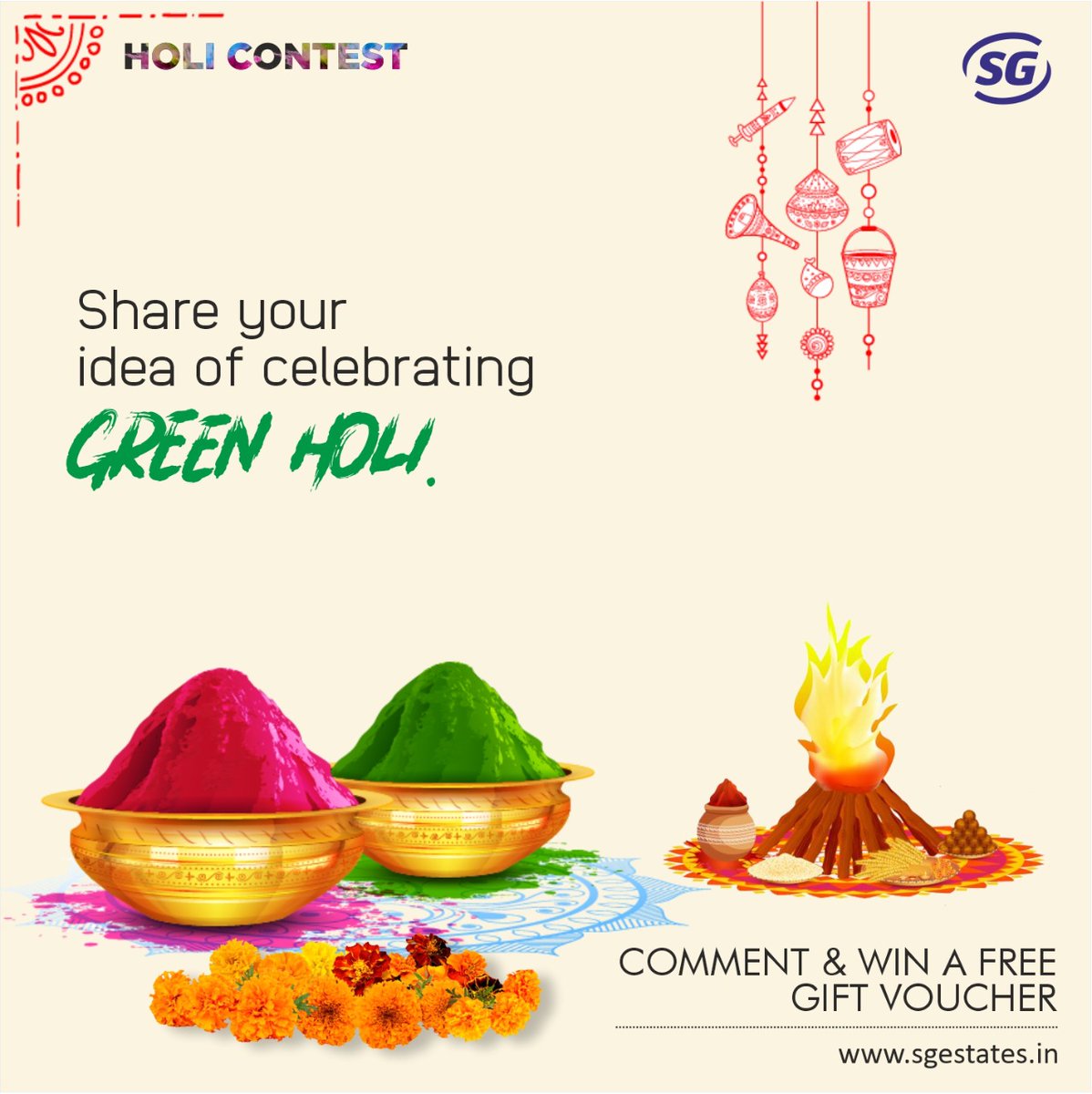 sgestatesltd's tweet photo. #HoliContest
Here comes the contest for this week!
Participate now to win a free gift voucher.
Steps to participate:
1. Like our Page.
2. Tag 3 friends & drop the correct answer in the comments section below.
#Trivia #Infrastructure #SGEstates #Quiz #RealEstate #Contest #Holi2021 https://t.co/trYsZjuhgy