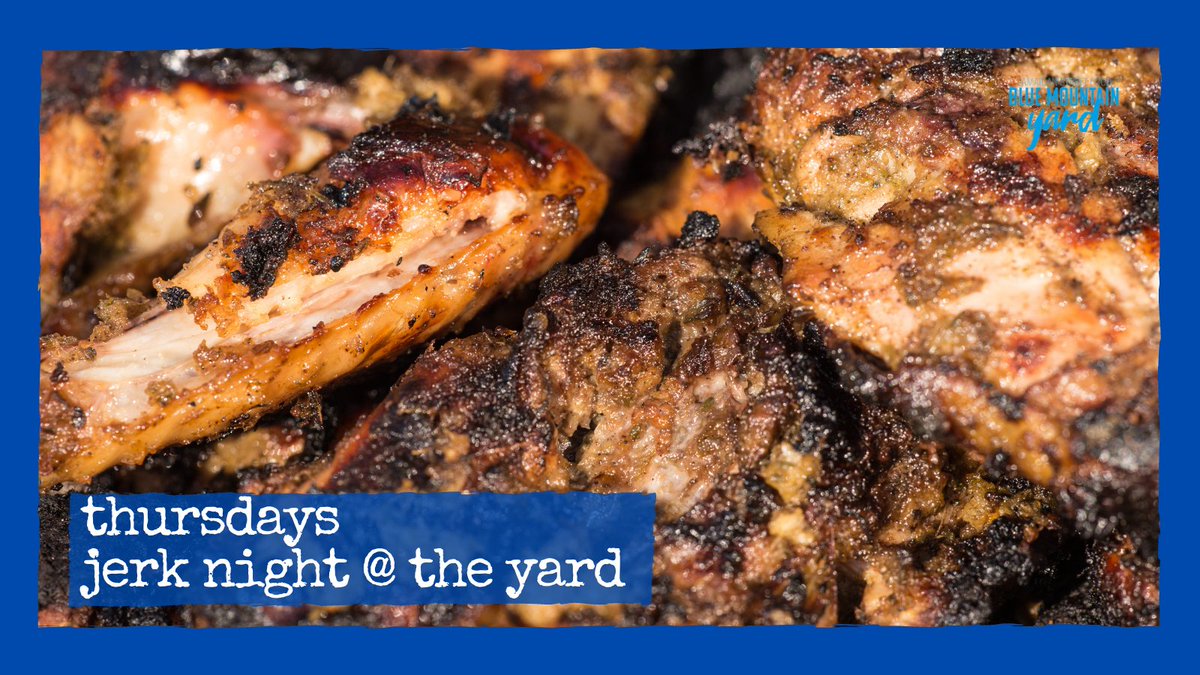 Thursday is Jerk Night @ the Yard - 5pm-8pm

Chicken Boneless Breast £8
¼ Chicken £8
½ Chicken £10
Jerk Ribs £10 (Half Rack)

Offer includes any two of the following side dishes
Rice and Peas
Chips
Coleslaw
Corn on the Cob 
Plantain

Available for walk-in collection orders only