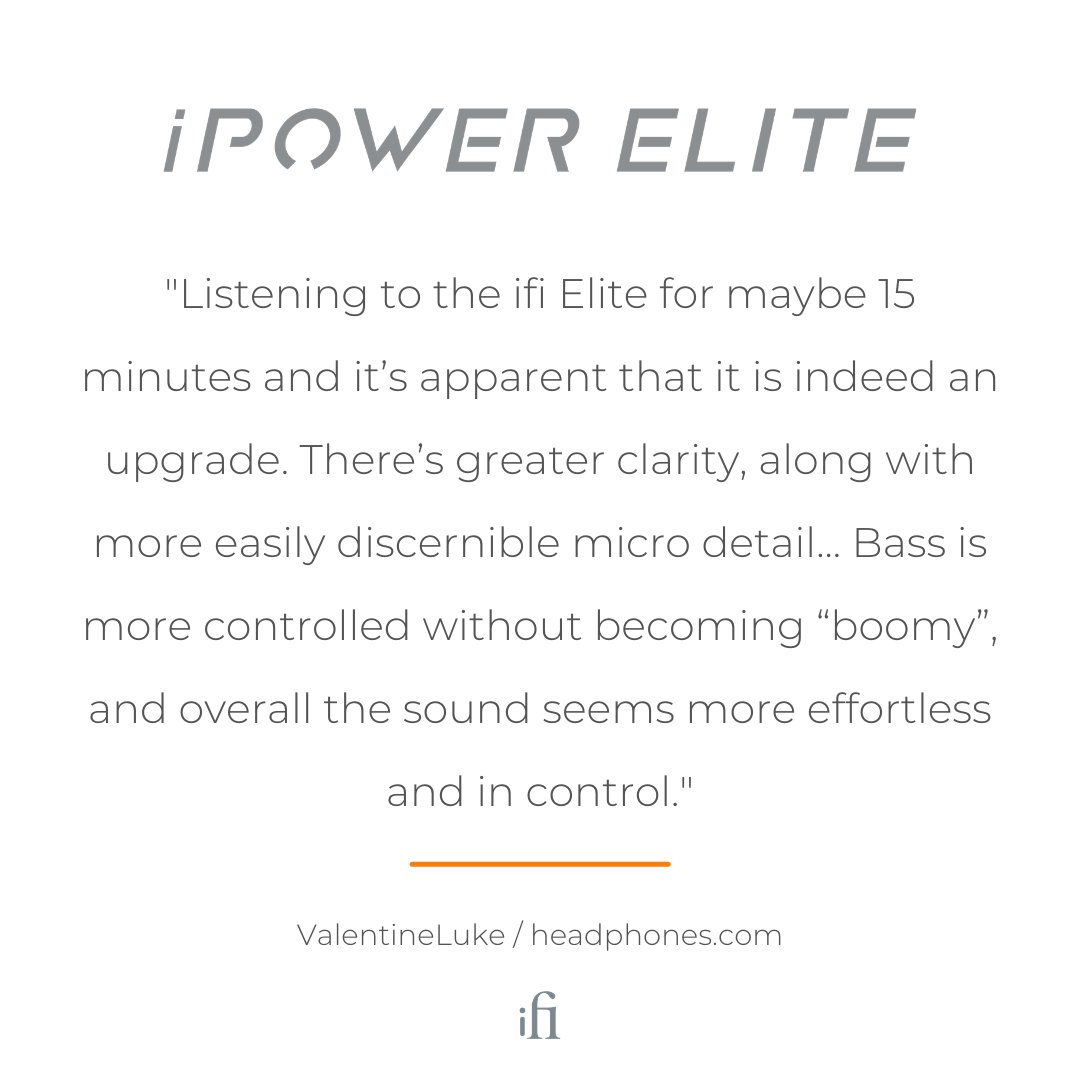 ifiaudio's tweet photo. #iPowerElite #iFiPower https://t.co/VH38CamA6L