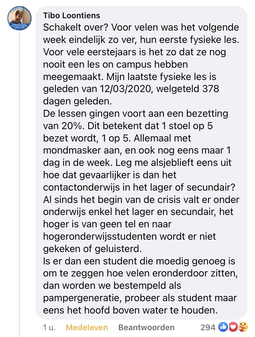 Het kon niet beter gezegd worden