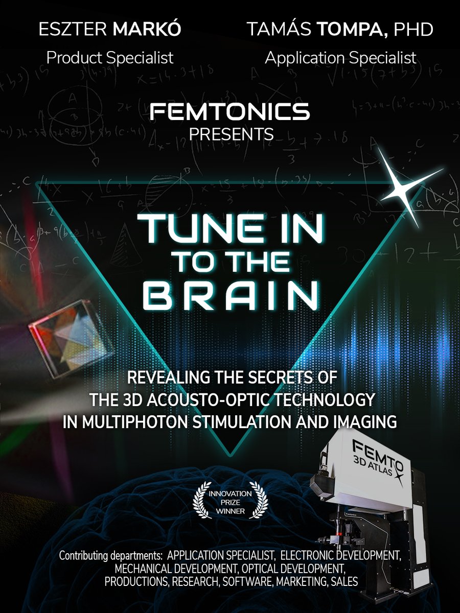 Femtonics's tweet photo. If youโve already watched everything your fav streaming site has to offer: we have another recommendation for you. Expand your mind & watch our 2nd #webinar focusing on the unique acousto-optic tech at the core of our FEMTO3D Atlas #MultiphotonMicroscope: https://t.co/2ZTvZJ1vVD. https://t.co/HUW8V82qkV