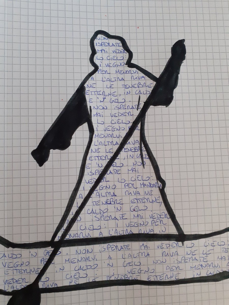 2Loggia's tweet photo. #DanteSocial @MusePIEMONTE 
Divine Parole, calligramma di Aurora A. https://t.co/v22qaZwCub