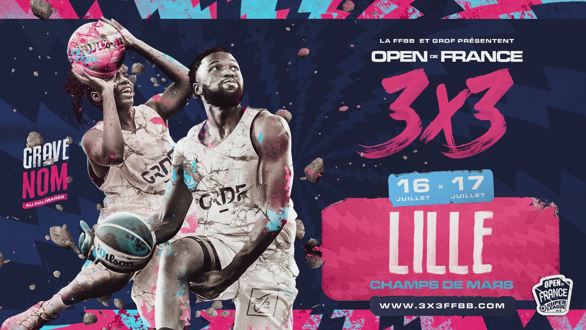 L'#OPENFRANCE3X3 <a href="/GRDF/">GRDF</a> 2021 SE DÉROULERA À #LILLE ! 🔥🔥

📲 bit.ly/39evxsv

@MEL_Lille <a href="/EspritBasket/">Esprit Basket Caisse d’Epargne</a> <a href="/MAIF/">MAIF</a> <a href="/WilsonBasktball/">Wilson Basketball</a> <a href="/GerflorGroup/">Gerflor</a> #Superleague3x3 #3x3 #basketball