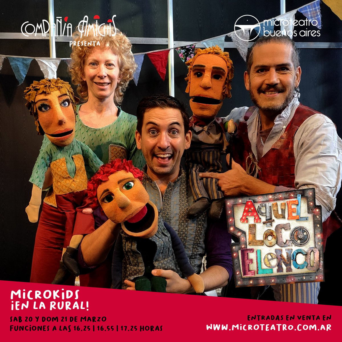 MartinPalladino's tweet photo. 🎭Se viene otro finde con tres funciones diarias🎭
#microkids de @MicroteatroBA Buenos Aires en @LaRural_BsAs
Presenciales con protocolos, salas amplias ventiladas y gran patio de comida exterior...Arma tu salida!!!🎉 https://t.co/NAFWXHxLSc