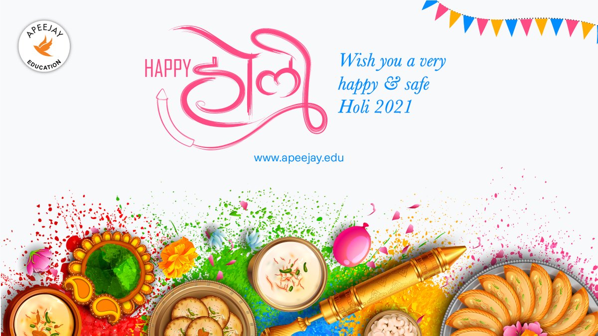 school_apeejay's tweet photo. #ApeejayEducation #holi #happyholi #indianfestival #festivalofcolours #stayhome #staysafe https://t.co/IUXuoRwhiw