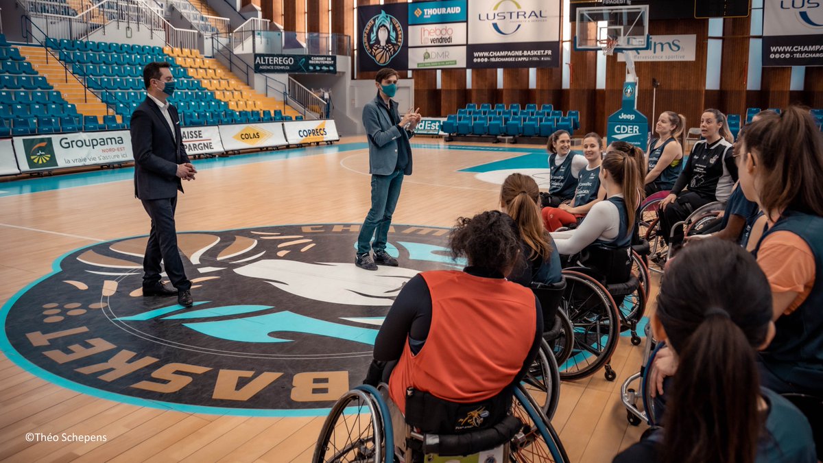 La ville de #Reims accueille cette semaine l’Equipe de France #féminine de #basket fauteuil pour un stage dans le cadre de sa préparation pour une qualification pour les #JeuxParalympiques de <a href="/Paris2024/">Paris 2024</a>. #terredejeux2024 #Paris2024