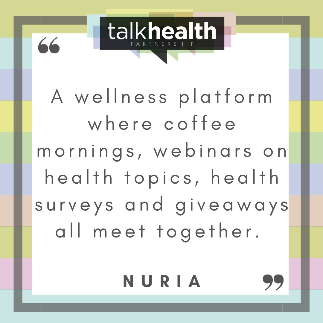 We think this is pretty spot on Nuria! 👌 Check out what other talkhealth members have say about being a part of the talkhealth communuty here - ow.ly/CXBY50E87He

#chronicondition #wellbeing #health #support #online #freemembership