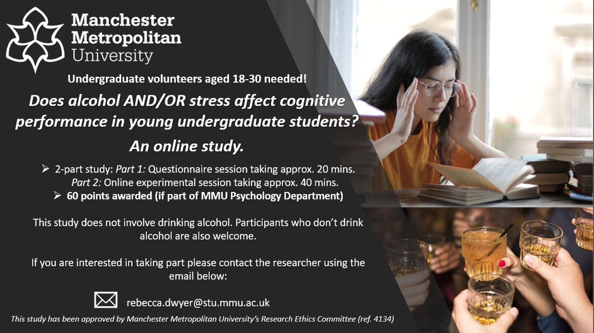 Alcohol, Stress & Cognitive Performance Study tweet media