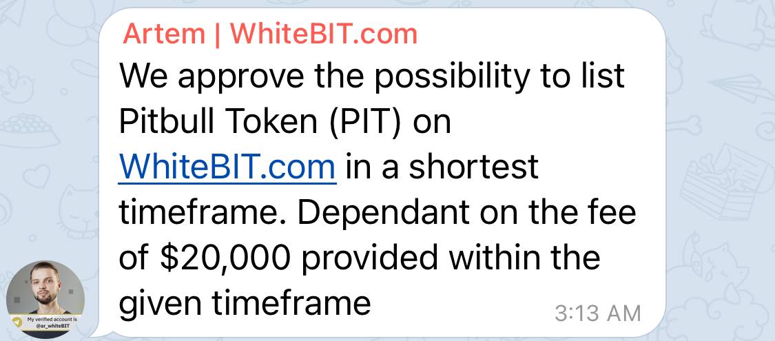 Pitbull Token tweet media