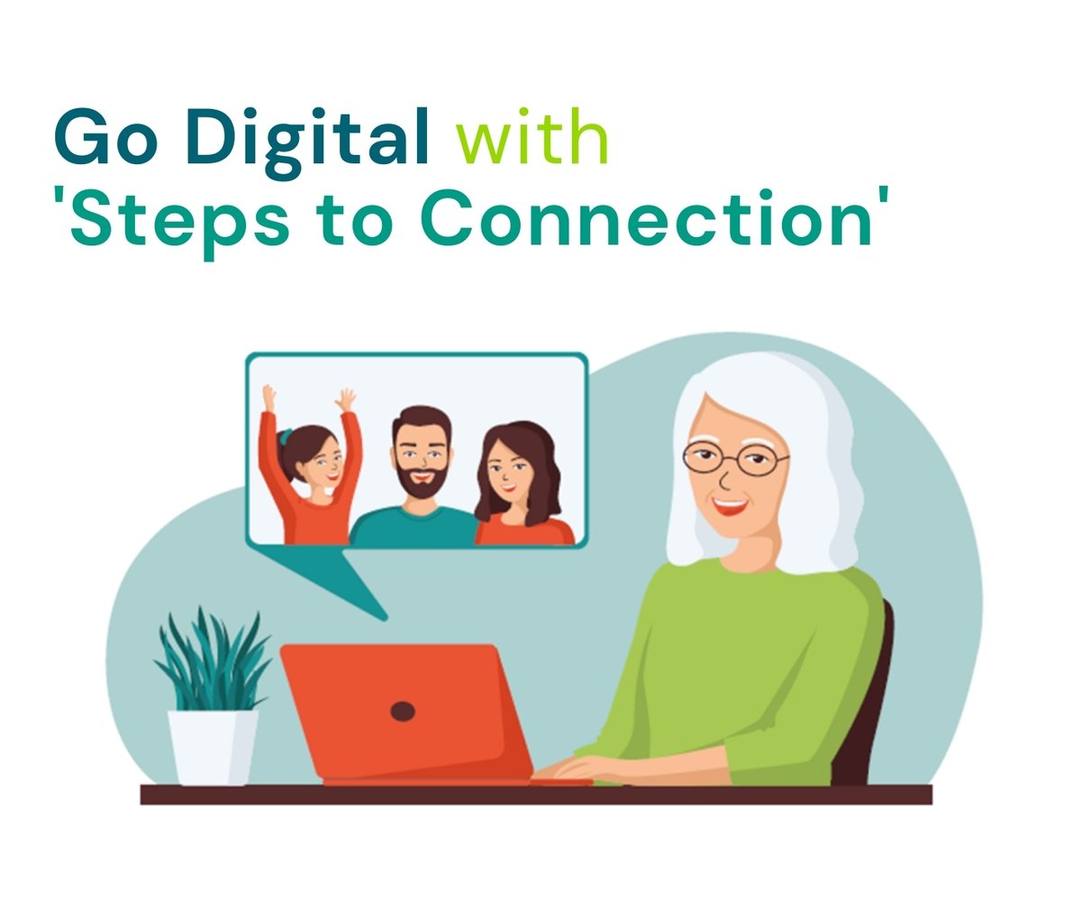 Digital technology opens up a world of connection. 
Video-calls with grandchildren, online interest groups and scrabble with friends.
Explore what “going digital” can offer you in ‘Steps to Connection’
Available at extracare.org.uk/engaged-lives 
#stepstoconnection #extracare