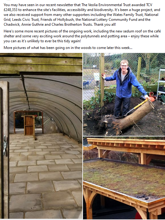 TCVhollybush's tweet photo. An update on some of the exciting developments that have been going on at Hollybush during lockdown to enhance the site's facilities, accessibility and biodiversity @veoliaenvtrust
@WatesGroup
@nationalgriduk #gridgood
@leedscivictrust https://t.co/VRl1k9blfW