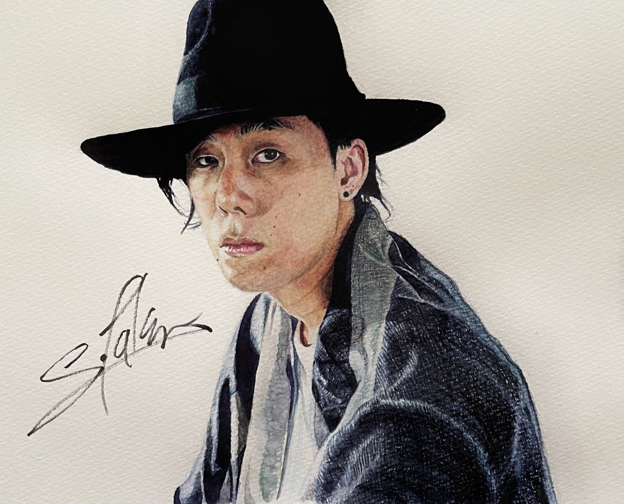 RADWIMPS 野田洋次郎　直筆　サイン　色紙 RADWIMPS 野田洋次郎 サイン色紙 当選品