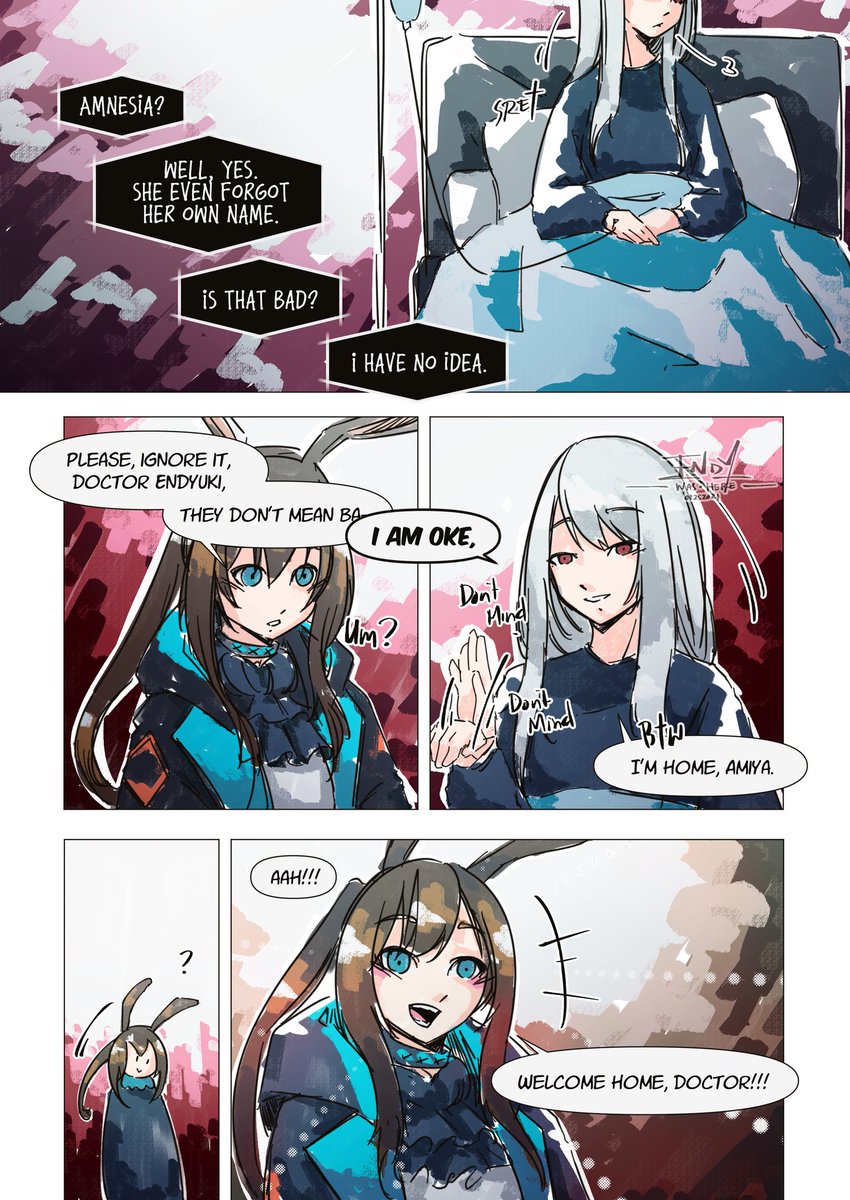 Endy_UKilled's tweet photo. Doktah EndyUKi Come to Terra 02
Welcome home.
Note :
Fail for Amiya's face, sorry ๐ญ
#DoktahEndyUKi #EndyUKilled #NDsComic #FanComic #Arknights https://t.co/kwGLPb3d2T