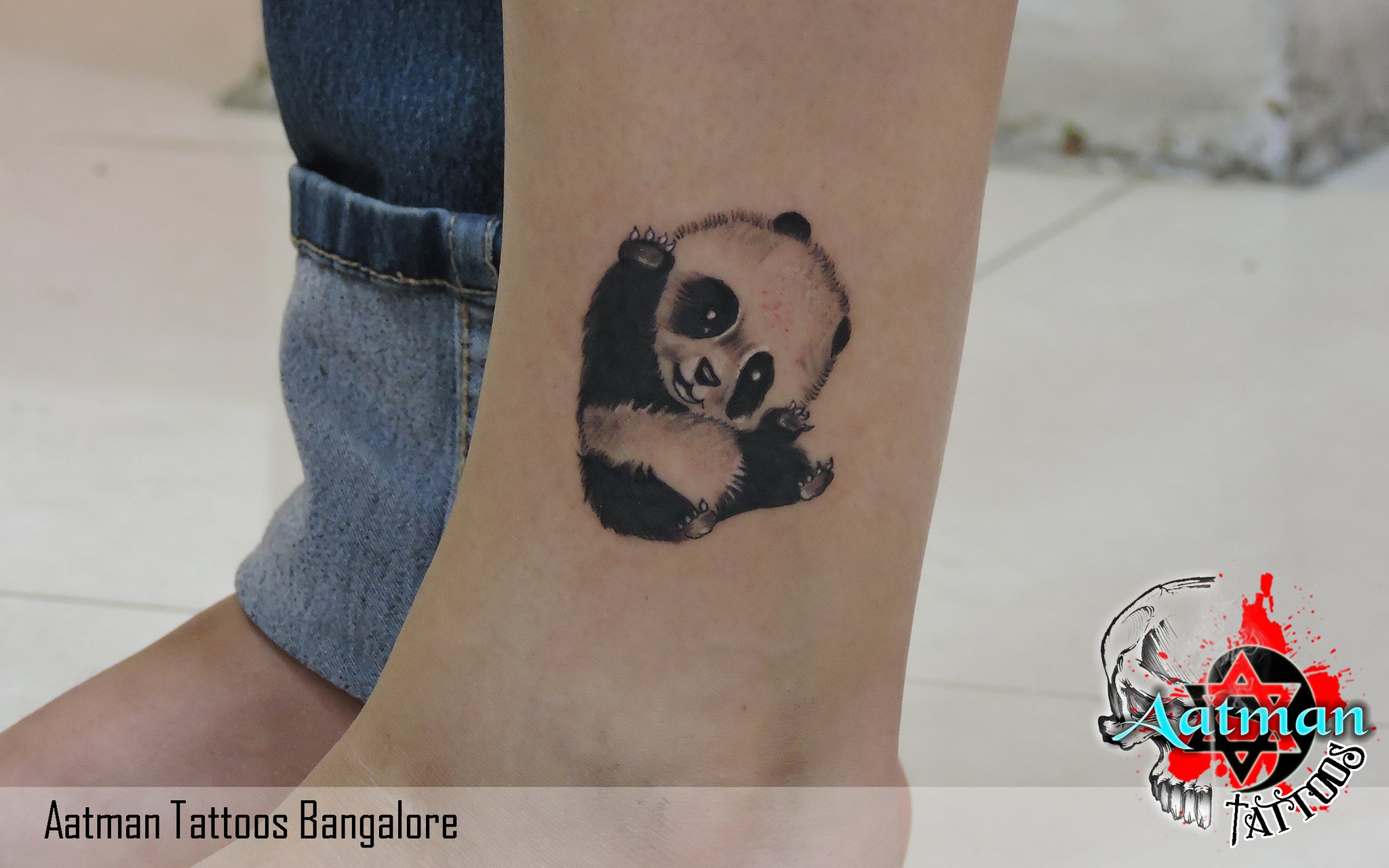 Panda Girl by Wang at Fridays Tattoo Hong Kong  rtattoos