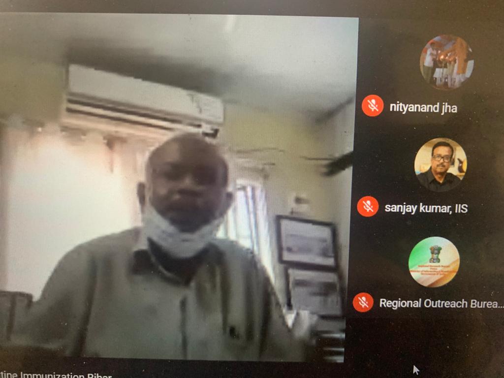 'The role of media is crucial in the success of #LargestVaccineDrive' opined Shri N K Sinha ,State Immunisation Officer of <a href="/BiharHealthDept/">Bihar Health Dept</a> while addressing the Orientation Workshop on #CovidVaccine roll out and #AEFI organised by <a href="/PIB_Patna/">PIB in Bihar</a> and <a href="/UNICEFIndia/">UNICEF India</a> #Bihar office