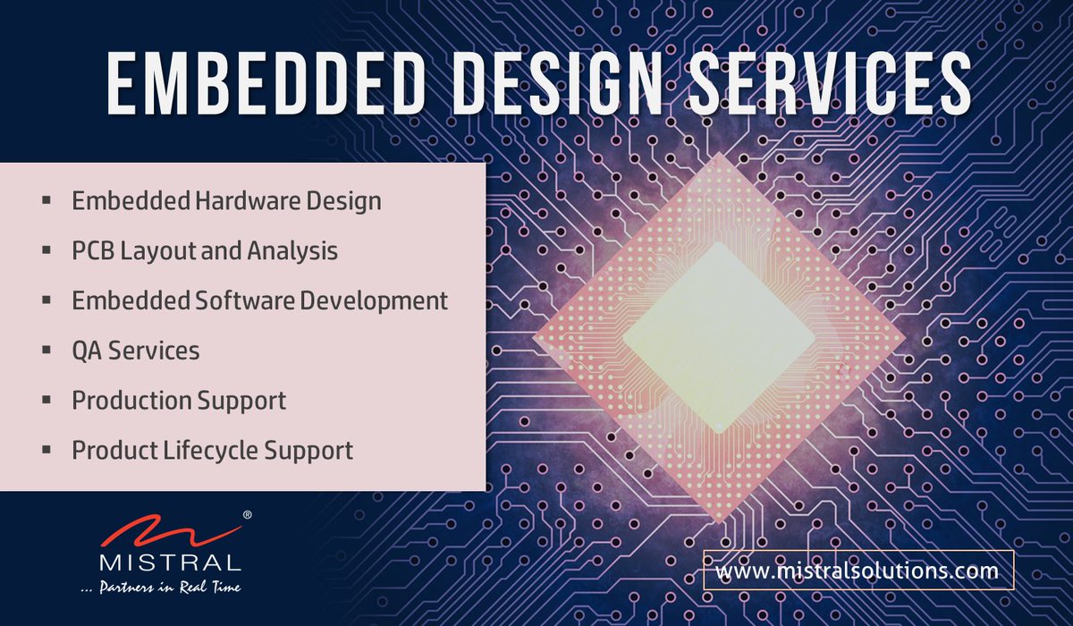 MistralSoln's tweet image. We help Original Equipment Manufacturers (OEMs) address unprecedented hardware and software complexity in their product design while maintaining a cost advantage - bit.ly/3e7zn6s
#OEMs #embeddeddesigns #designservices #softwaredevelopment #QAServices #mistralsolutions