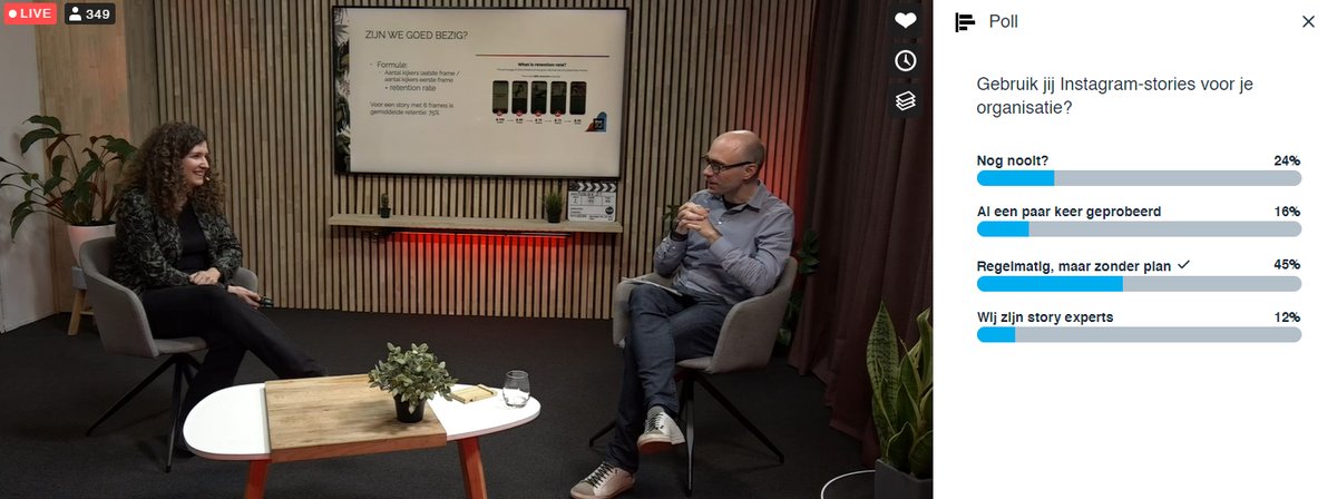 Boeiende uitleg Delphine Van Belleghem over #instagram stories: we gaan aan de slag met al die interactieve tools! #publiek21